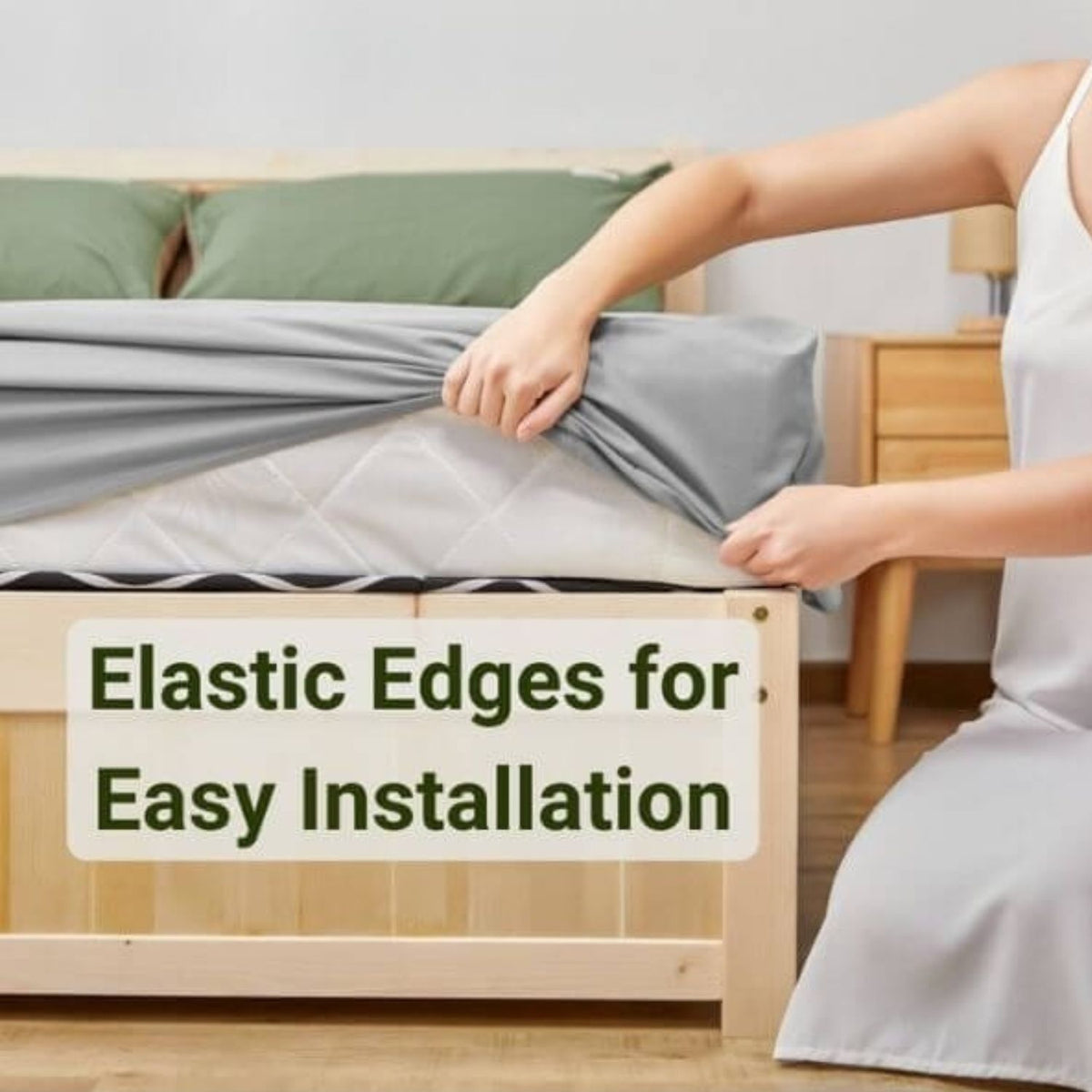Grounded Energy Fitted Sheet