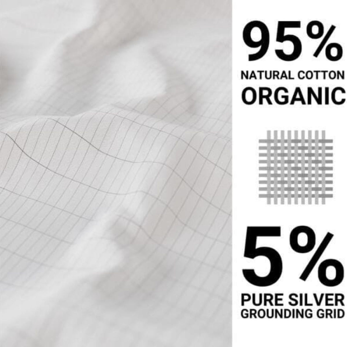 Grounded Energy Fitted Sheet